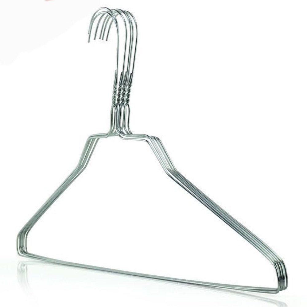  100 Wire Hangers - White Metal Hangers in Bulk - 18