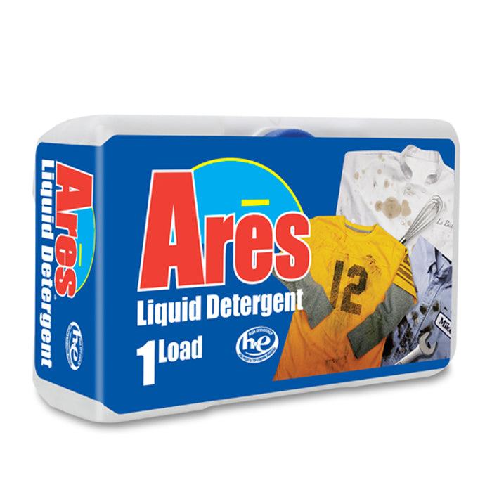 Ares HE Blue Liquid Detergent - 3.2 fl.oz. - Coin Vend