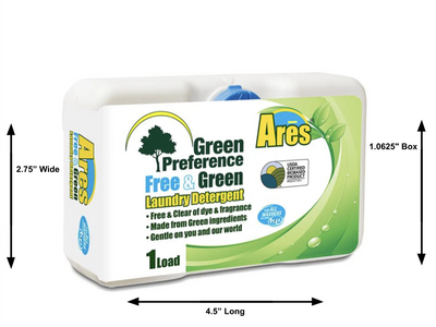 Ares HE Green Liquid Detergent - 3.2 fl.oz. - Coin Vend