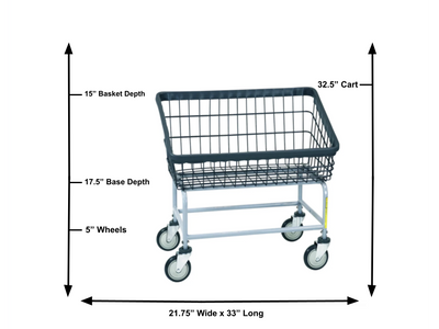 DURA-SEVEN™ LARGE FRONT LOAD WIRE LAUNDRY CART