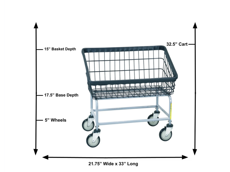 DURA-SEVEN™ LARGE FRONT LOAD WIRE LAUNDRY CART