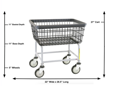 DURA-SEVEN™ STANDARD CAPACITY WIRE LAUNDRY CART