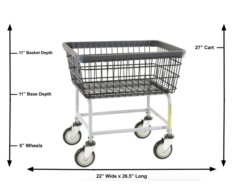 DURA-SEVEN™ STANDARD CAPACITY WIRE LAUNDRY CART