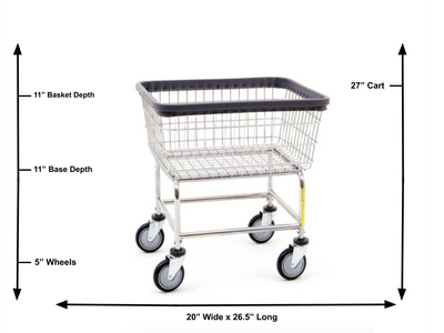 NARROW WIRE LAUNDRY CART