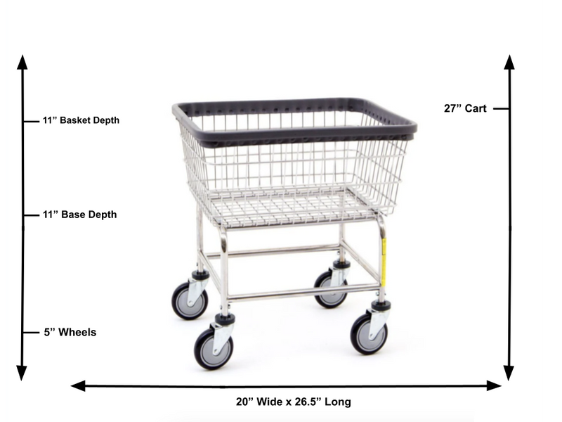 NARROW WIRE LAUNDRY CART