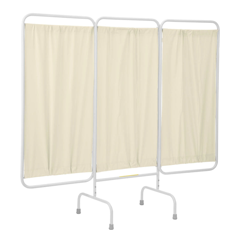 Stationary Antimicrobial Three Panel Privacy Screen