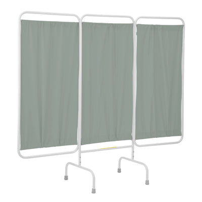 Stationary Antimicrobial Three Panel Privacy Screen