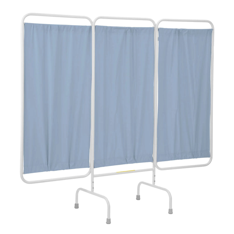 Stationary Antimicrobial Three Panel Privacy Screen