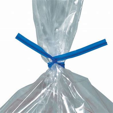 Twist Ties 7" Blue